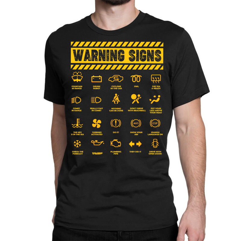 Mechanic Warning Signs Retro Vintage Classic T-shirt by vip.pro123 | Artistshot