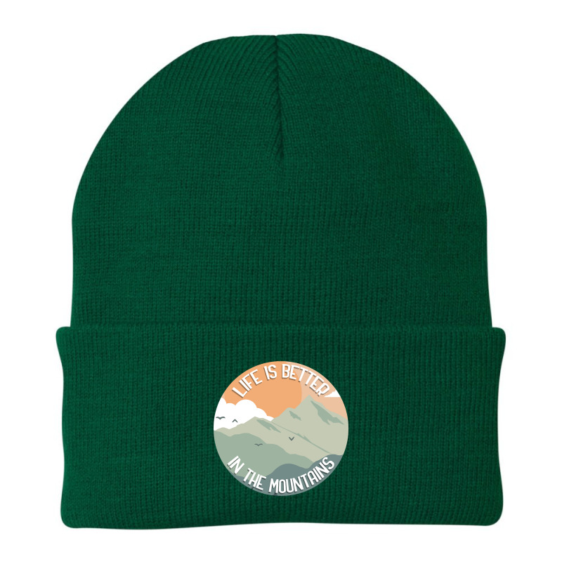 Life Is Better In The Mountains-opmxr Beanie by macklinsampson | Artistshot