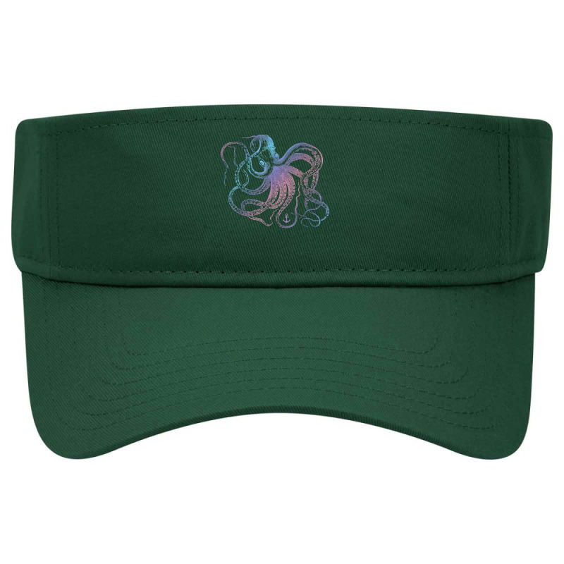 Octopus Cool Vintage Marine Biologist Ocean Sea Life 1 Visor Hat | Artistshot