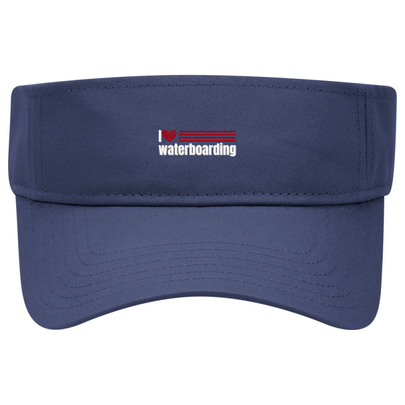 Ich Liebe Waterboarding Visor Hat | Artistshot