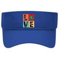 Vintage Retro I Love Maldives Flag For Maldivian Pride Gift Tank Top Visor Hat | Artistshot