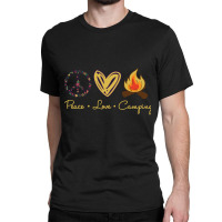 Peace Love Camping Retro Vintage Classic T-shirt | Artistshot