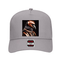 A Raven Wearing Copper, Armour And Helm Mesh Back Trucker Hat | Artistshot