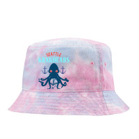 Women Seattle Krakheads Character Tie Dyed Bucket Hat | Artistshot