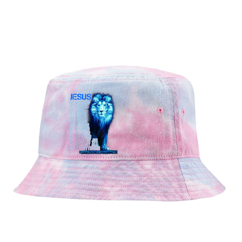 Jesus Is My God King My Lord My Savior Blue Lion Christian Graphic Tie Dyed Bucket Hat by Aria-Proctor | Artistshot