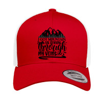 I Got Mountain Air Running Through My Veins Retro Trucker Cap | Artistshot