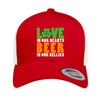 St Patricks Day Party Love In Our Hearts Beer In Our Bellies Retro Trucker Cap | Artistshot