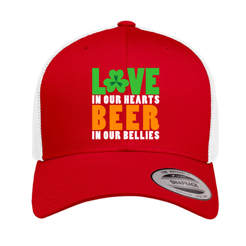 St Patricks Day Party Love In Our Hearts Beer In Our Bellies Retro Trucker Cap | Artistshot