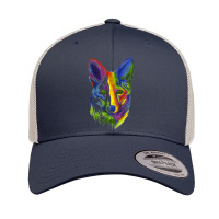 Multicolored Fox Retro Trucker Cap | Artistshot