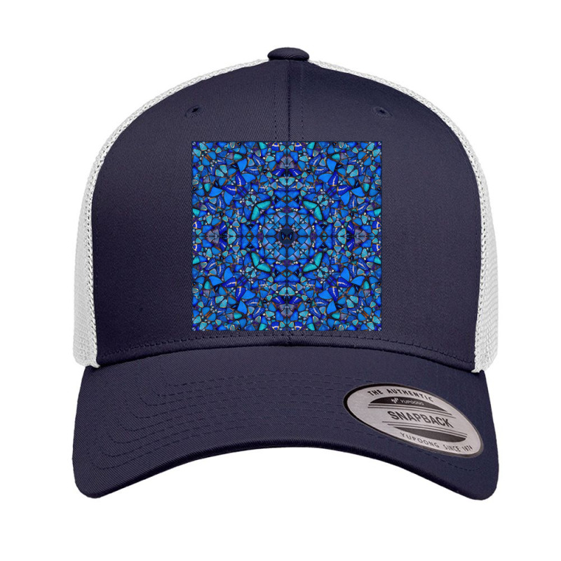 Blue Butterfly Retro Trucker Cap | Artistshot