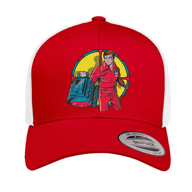 El Hombre Nuclear   Bionic Man Retro Trucker Cap by kumkunari | Artistshot