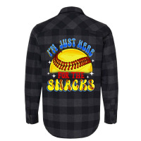 I'm Just Here For The Snacks Flannel Shirt | Artistshot