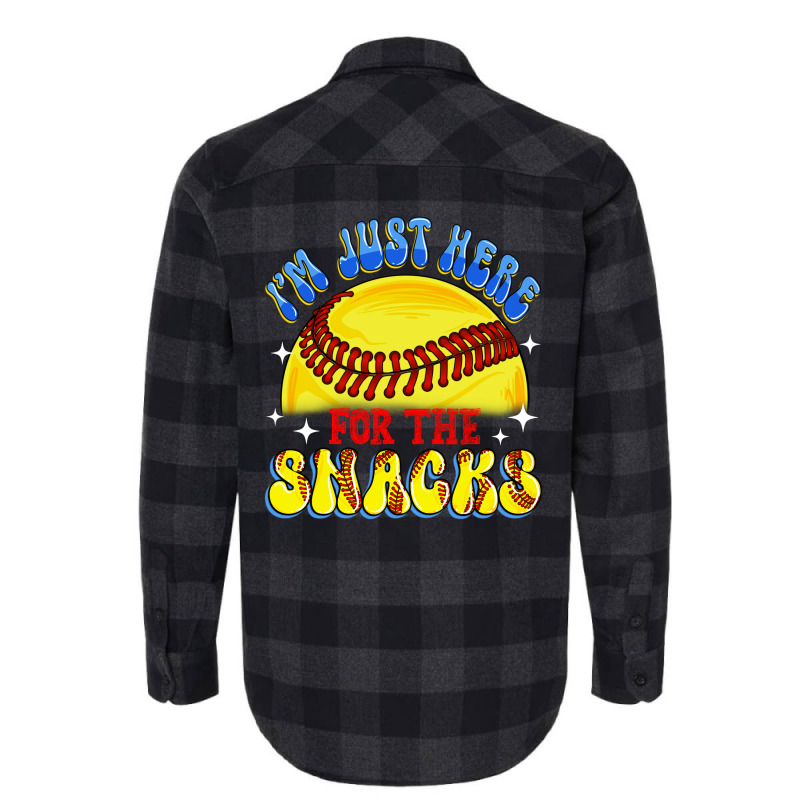 I'm Just Here For The Snacks Flannel Shirt | Artistshot