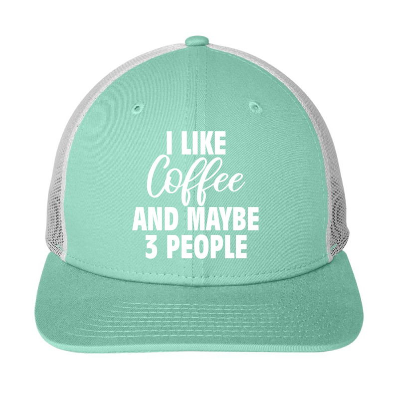 I Like Coffee And Maybe 3 People Classic  Copy Copy Snapback Trucker Cap by Tisha Brown | Artistshot