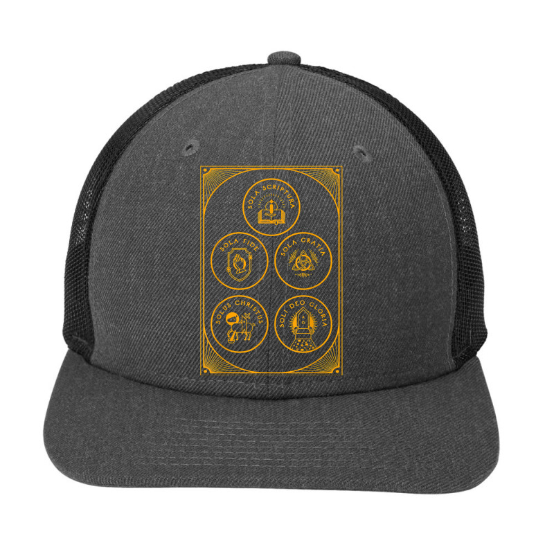 Sola Scriptura Protestant Christian Reformation 5 Solas T Shirt Snapback Trucker Cap | Artistshot