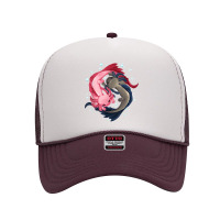 Axolotl Yin Yang Zen Mantra Foam Trucker Hat | Artistshot