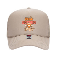 Retro Floral Thanksgiving Pies Before Guys T Shirt Foam Trucker Hat | Artistshot