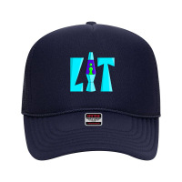 Lit Lava Lamp Drippy Retro 80's 90's Graffiti Foam Trucker Hat | Artistshot