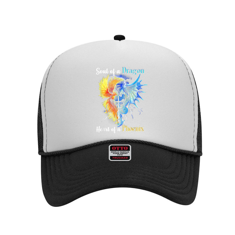 Soul Of A Dragon Heart Of A Phoenix T Shirt Foam Trucker Hat by cm-arts | Artistshot