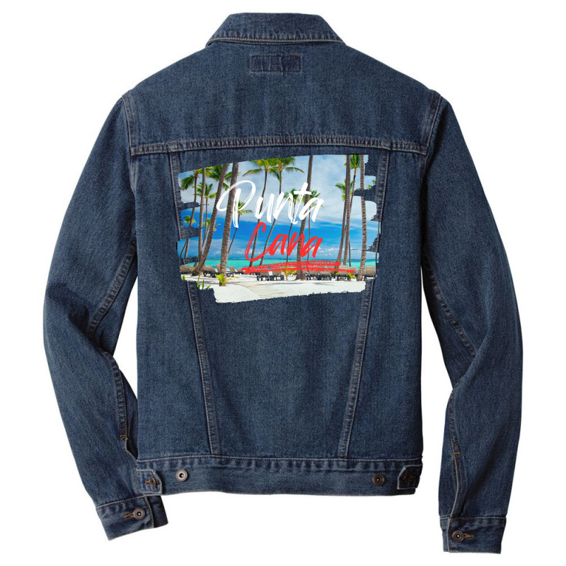 Punta Cana Dominican Republic Men Denim Jacket by spreadshirt.com/Wolf shop | Artistshot