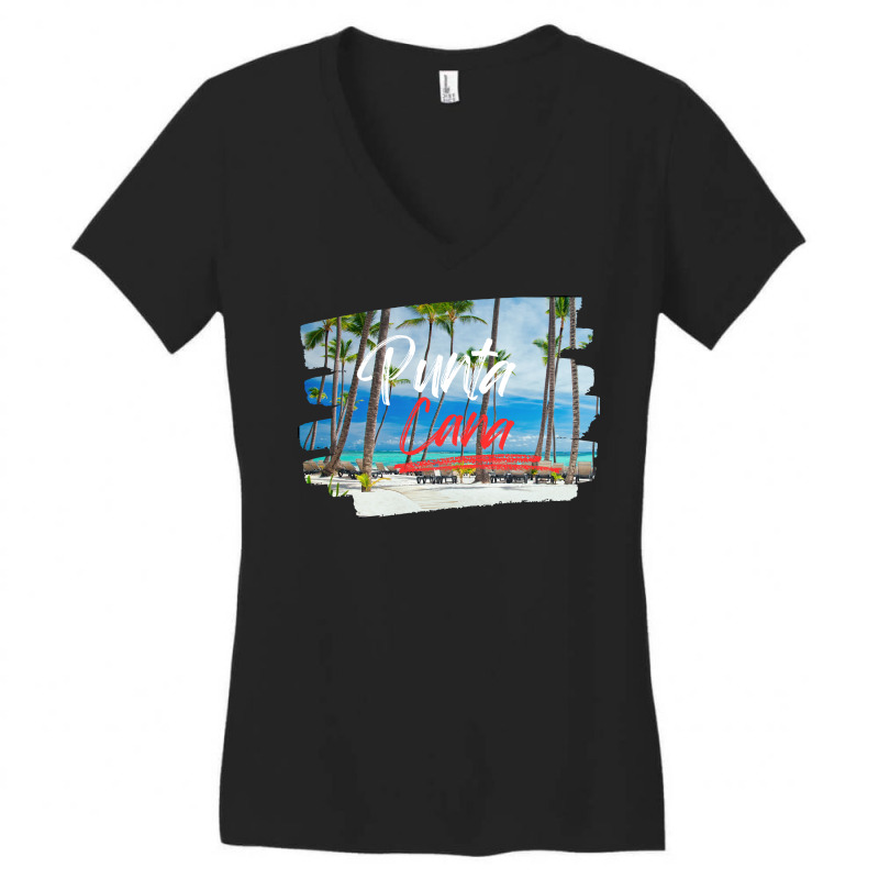 Punta Cana Dominican Republic Women's V-Neck T-Shirt by spreadshirt.com/Wolf shop | Artistshot