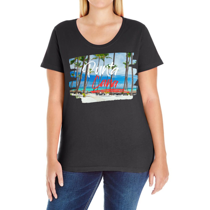 Punta Cana Dominican Republic Ladies Curvy T-Shirt by spreadshirt.com/Wolf shop | Artistshot