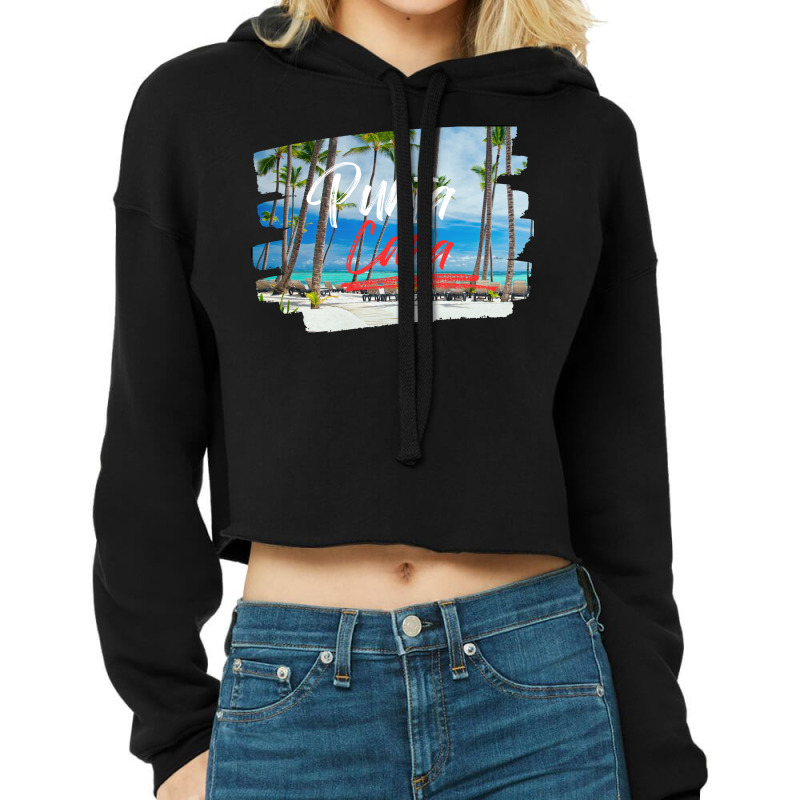 Punta Cana Dominican Republic Cropped Hoodie by spreadshirt.com/Wolf shop | Artistshot