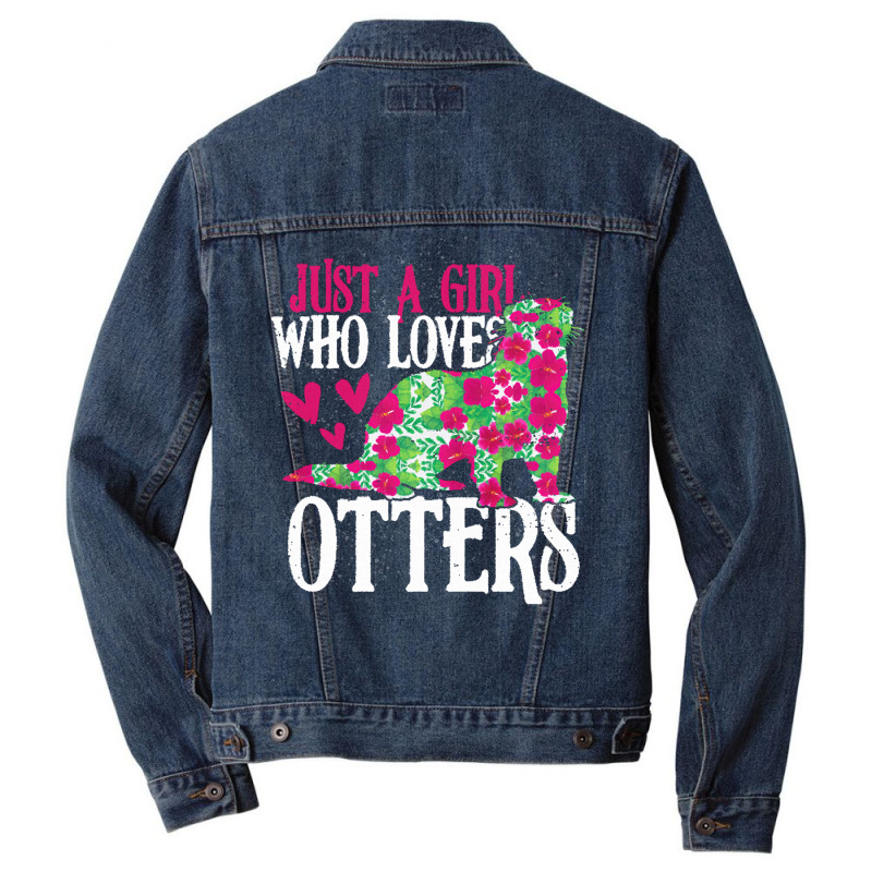 Otter Lover T  Shirt Girl Love Otter Grunge Vintage T  Shirt Men Denim Jacket | Artistshot