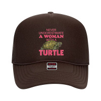 Turtle Sea Testudinata Biologist Zoology Foam Trucker Hat | Artistshot