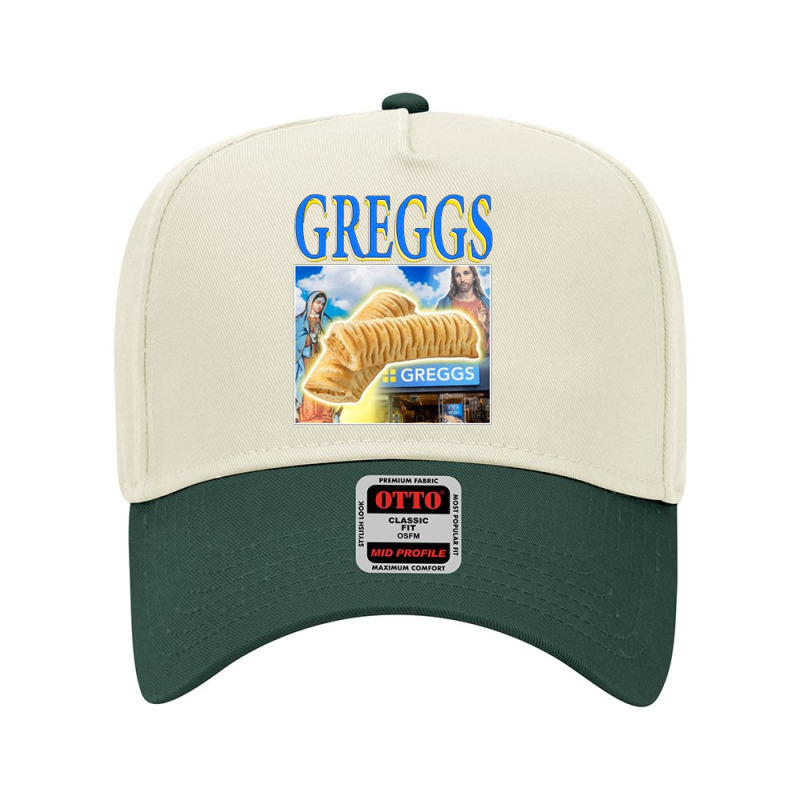 Greggs Sausage Roll, The Greggs Sausage Roll, Greggs Sausage Rolls, Gr Adjustable Baseball Cap by cm-arts | Artistshot