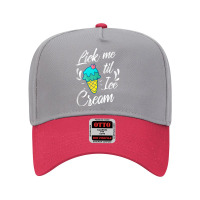 Funny Lick Me Til Ice Cream  Sexual Innuendo  Gag Gift Tank Top Adjustable Baseball Cap | Artistshot