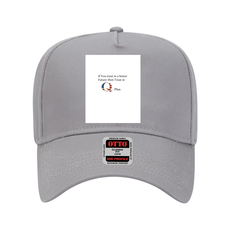 Trust In Q Plan Graphic Adjustable Baseball Cap by cm-arts | Artistshot