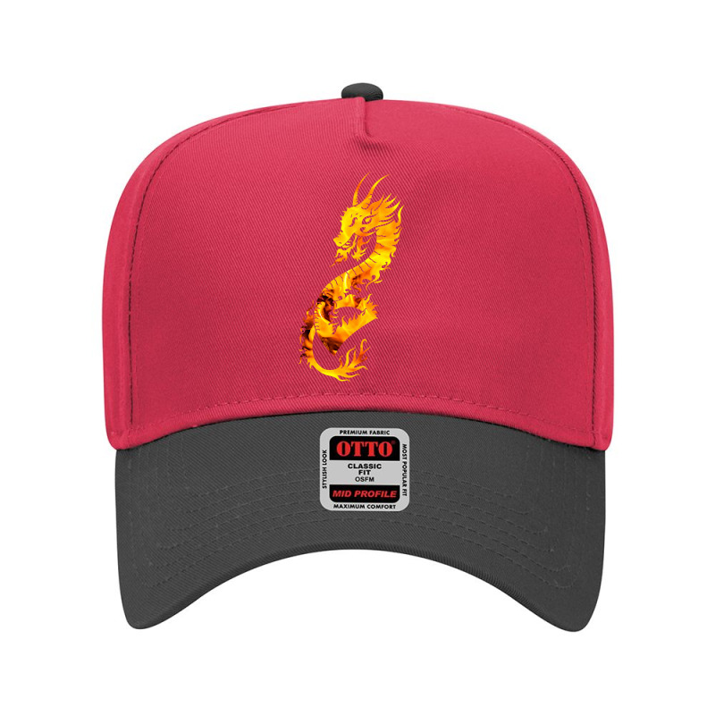 Amazing Fire Dragon Adjustable Baseball Cap by Kenlofu52 | Artistshot