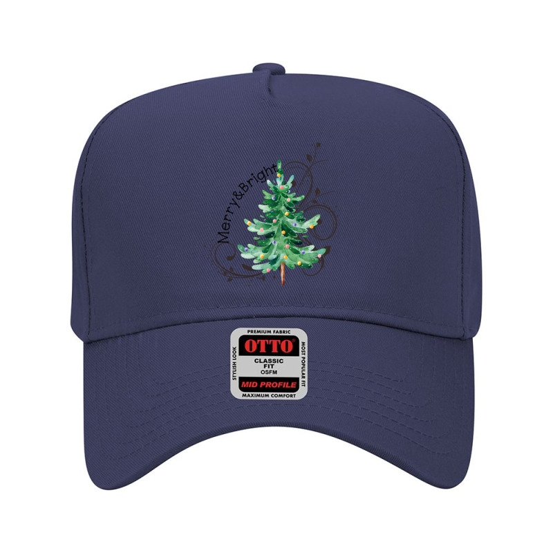 Christmas Tree Merry And Bright Womens Christmas Tee Women Adjustable Baseball Cap | Artistshot