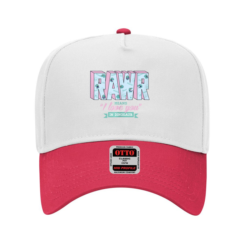 Rugrats Rawr Means I Love You In Dinosaur Adjustable Baseball Cap | Artistshot