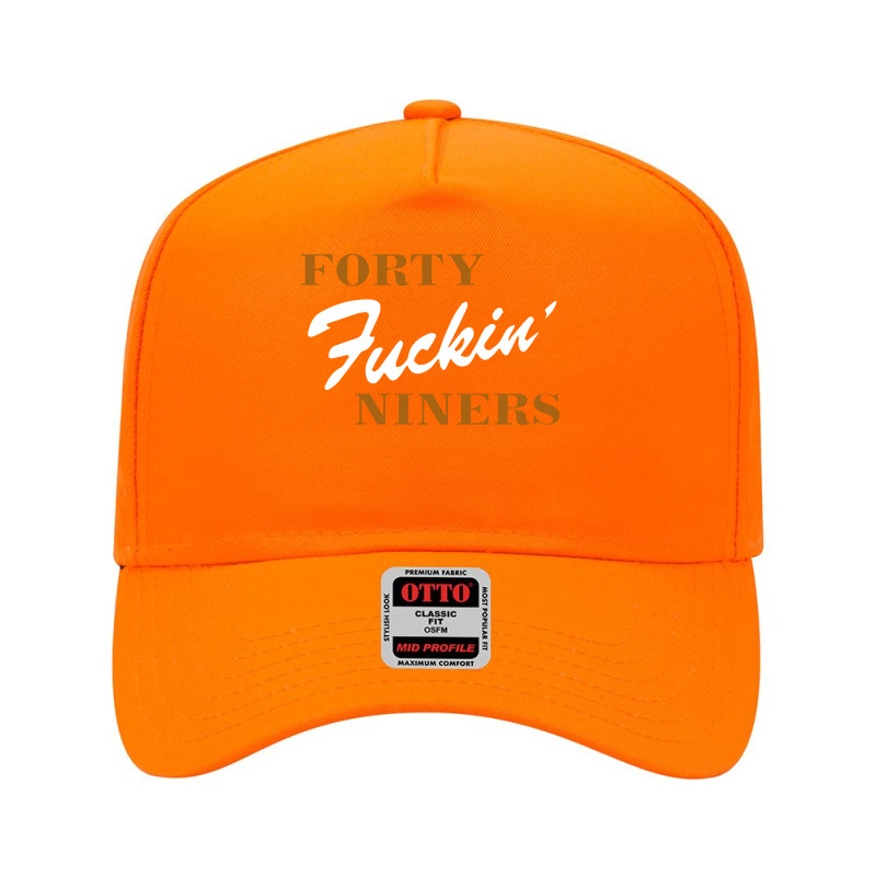 Forty Fuckin' Niners Art Adjustable Baseball Cap by JaralloArt | Artistshot