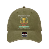 Funny Social Studies School Or College Subject Design Dyed Cap | Artistshot