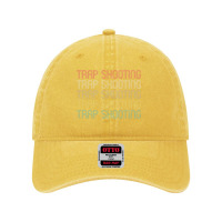 Retro Style Trap Shooting Design Dyed Cap | Artistshot