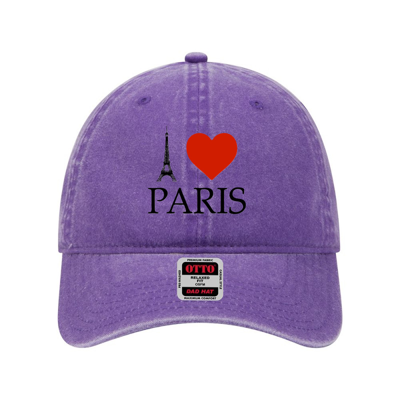 I Love Paris Classic Dyed Cap by cm-arts | Artistshot