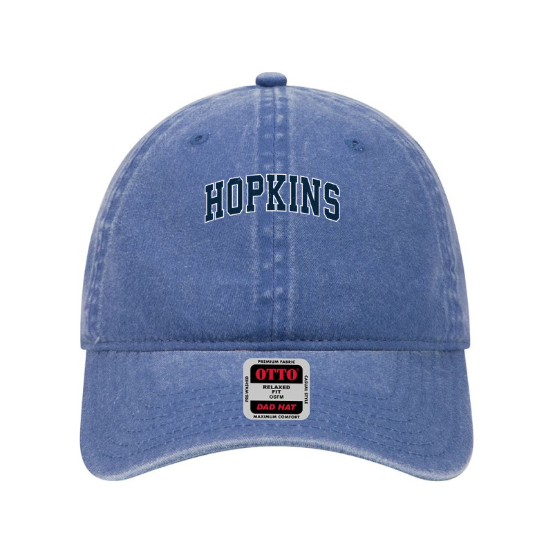 Hopkins Minnesota Mn Vintage Sports Design Navy Design Long Sleeve T S Dyed Cap | Artistshot