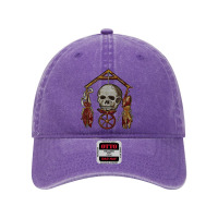 Roman Memento Mori Mosaic (black) Dyed Cap | Artistshot