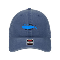 Blue Whale Tavern Distressed Dyed Cap | Artistshot