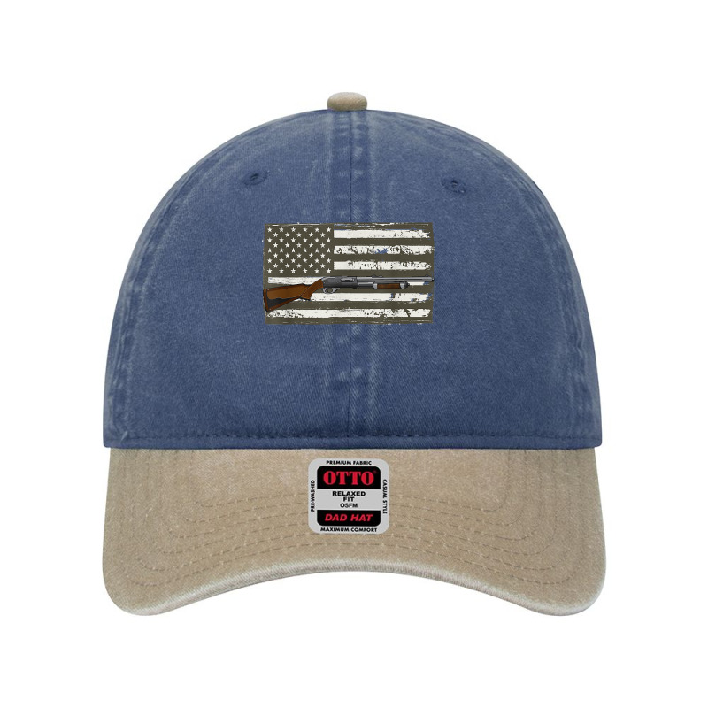 Mens Sporting Clays   Skeet Usa Flag   Clay Target Shooting T Shirt Dyed Cap | Artistshot