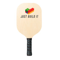 Just Build It Blocks Bricks Building Blocks Toy Pickleball Paddle | Artistshot