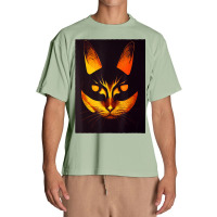 Halloween Cat   Scary Kitty   Creepy Halloween Party Urban Heavy T-shirt | Artistshot