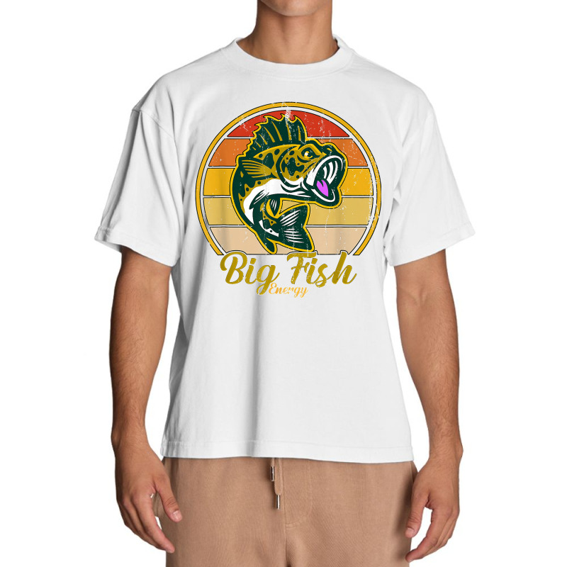 Mens Big Fish Energy Fishing Gifts For Men Dads Urban Heavy T-shirt | Artistshot