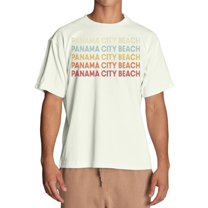 Panama City Beach Florida Panama City Beach Fl Retro Vintage Tank Top Urban Heavy T-shirt by cm-arts | Artistshot