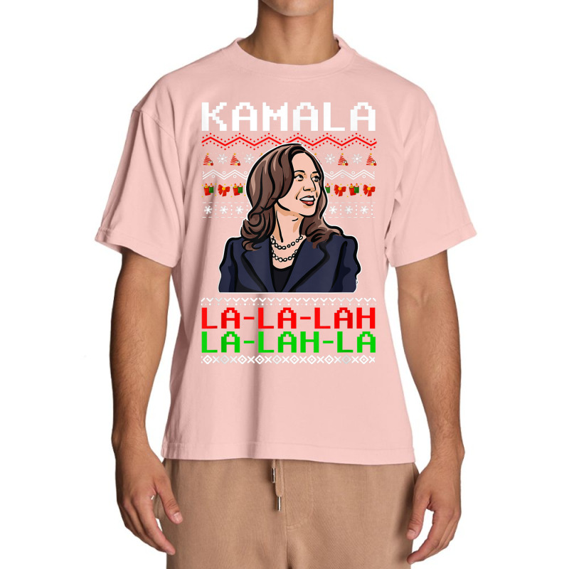 Santa Kamala Ugly Christmas Sweater Meme Kamalalala Urban Heavy T-shirt | Artistshot