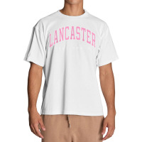 Lancaster California Ca Varsity Style Pink Text Urban Heavy T-shirt | Artistshot