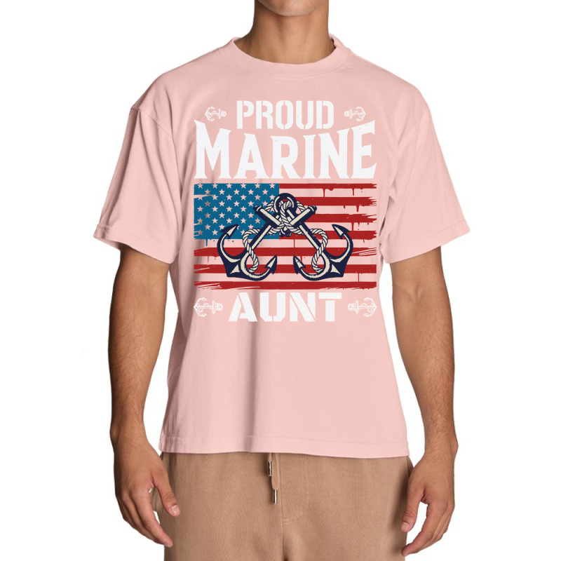 Marine Aunt Proud Marine Aunt United States Of America Military Urban Heavy T-shirt by kerchingparticular | Artistshot